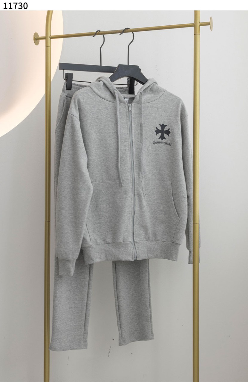 #크롬하츠 [Chrome Hearts] 크로스로고 후드 집업 & 밴딩 팬츠셋 신상입고💢 #세트 #11730