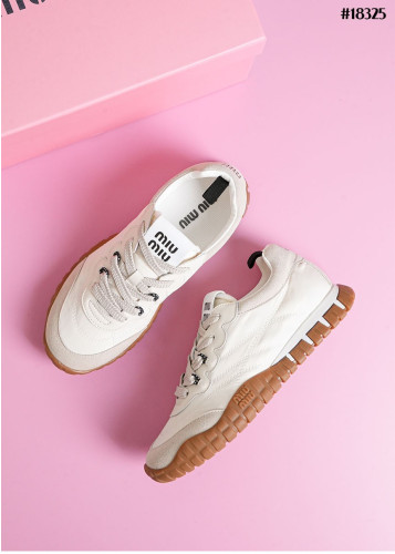 🔆 [MIUMIU] 미우미우 타이어 테크니컬 패브릭 앤 스웨이드 스니커즈 🔆