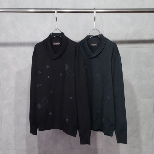 LV 멀티모노 숄카라 울 니트