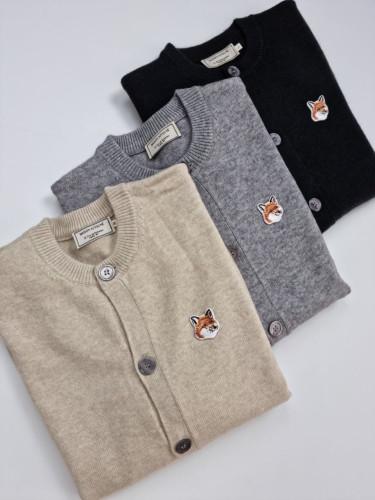 MG 폭스헤드 라운드넥 가디건