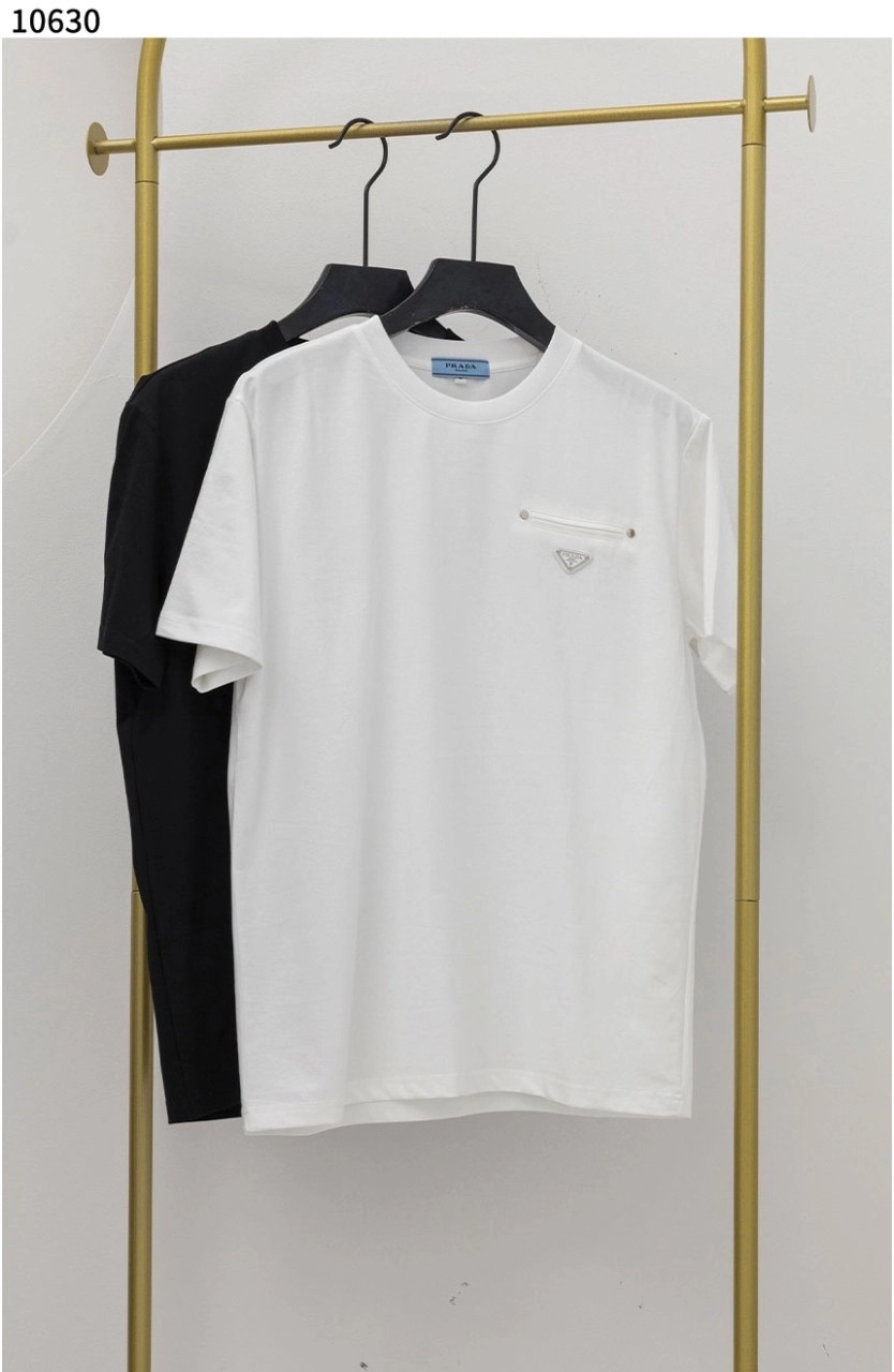 PRD 삼각로고 가슴 포켓 반팔 티셔츠