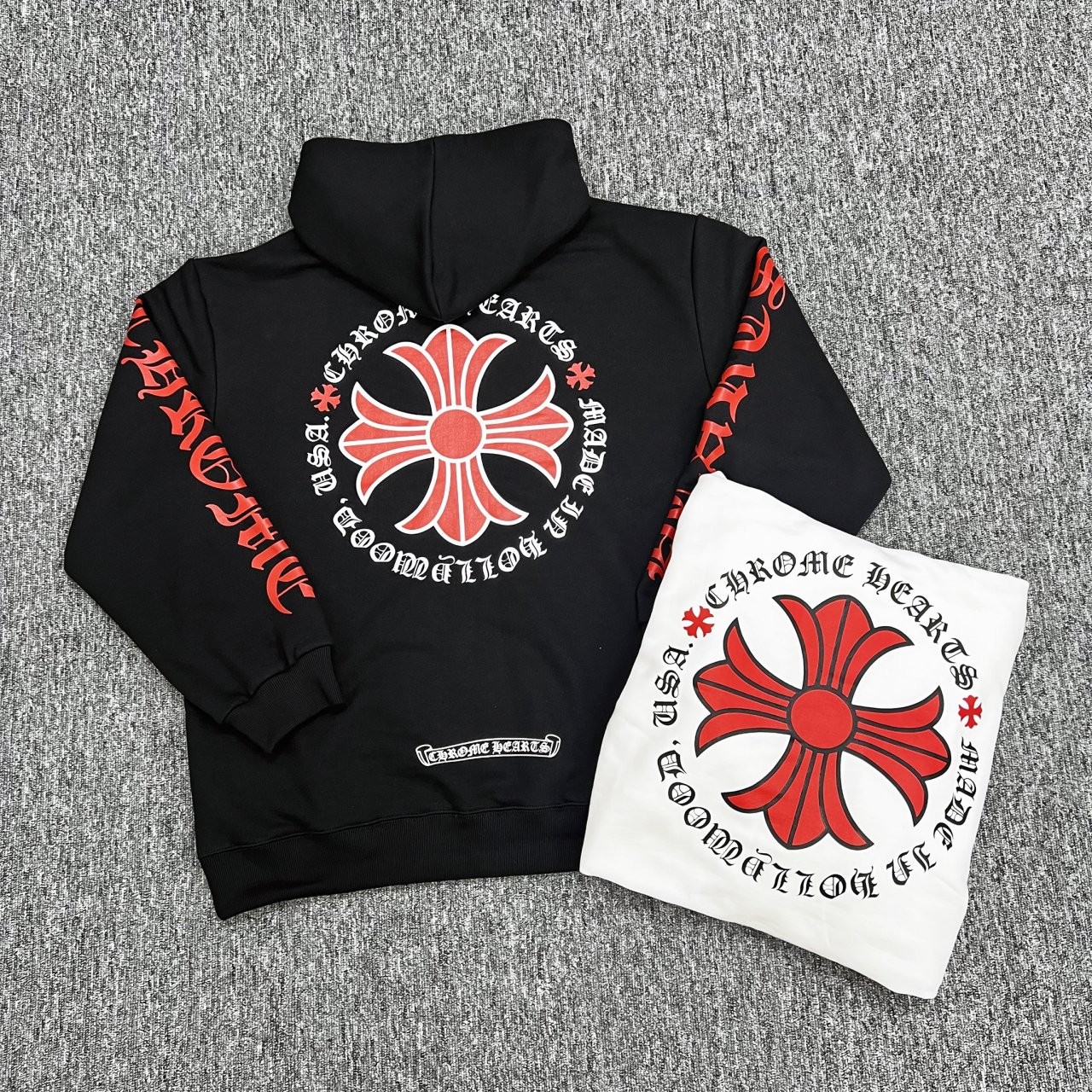 CH 할리우드 레드 로고 쭈리 후드티