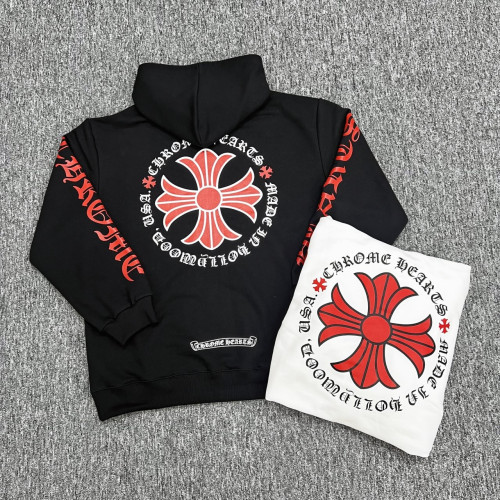 CH 할리우드 레드 로고 쭈리 후드티