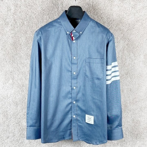 TB 4바 블루 샴브레이 셔츠