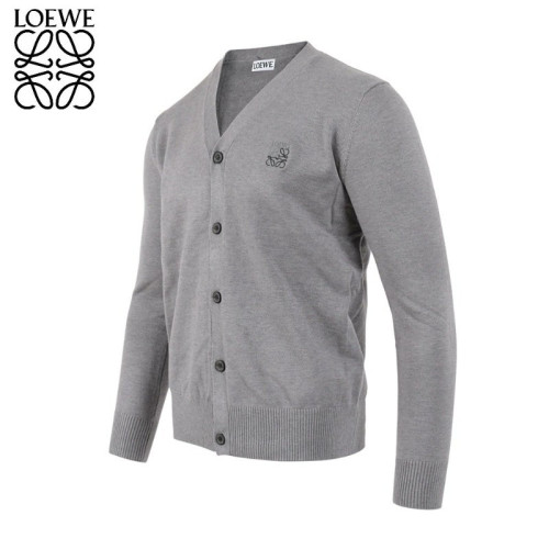 LOE 신상 아나그램 자수 울 가디건