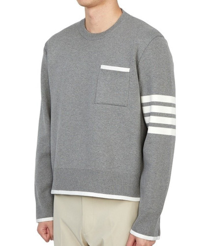 TB 사선 밀라노 스티치 티핑 램스울 니트