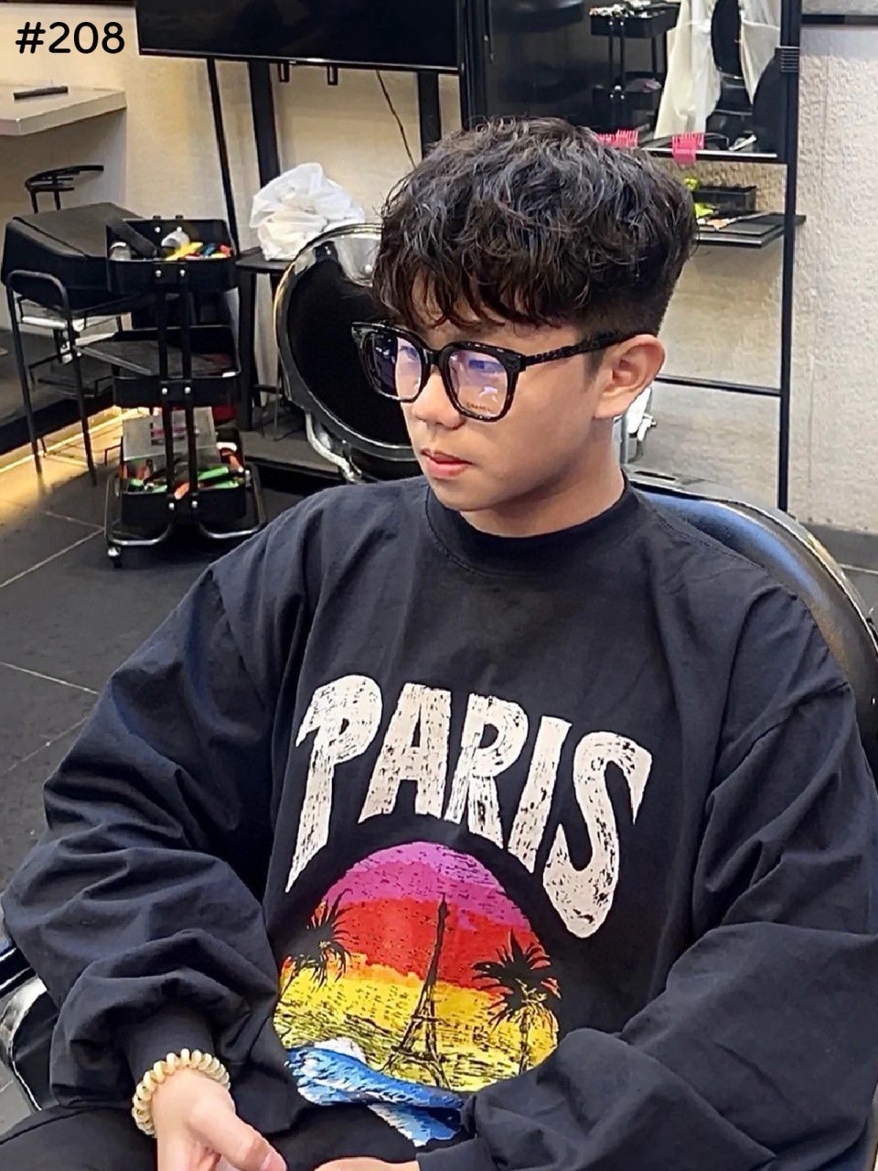 #발렌시아가 24SS 트로피칼  로고 프린팅 루즈핏 긴팔티셔츠