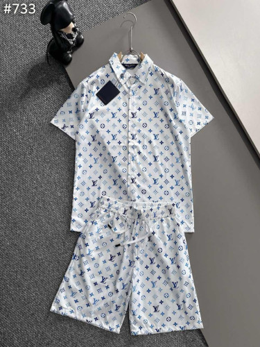 #루이비통 모노그램 반팔 셔츠 & 팬츠 세트