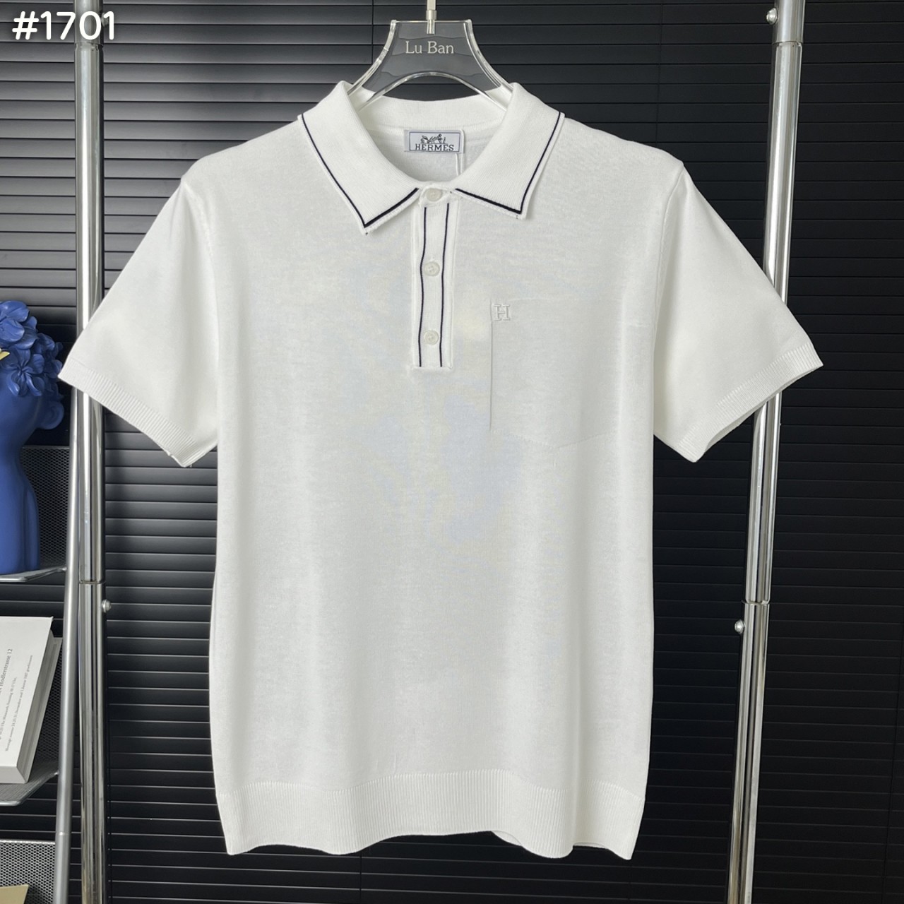  H로고 폴로 니트