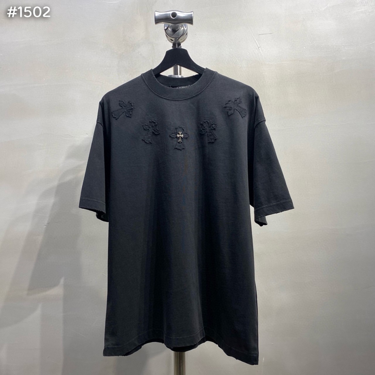 #크롬하츠 레이어 멀티 크로스 와펜 반팔티셔츠