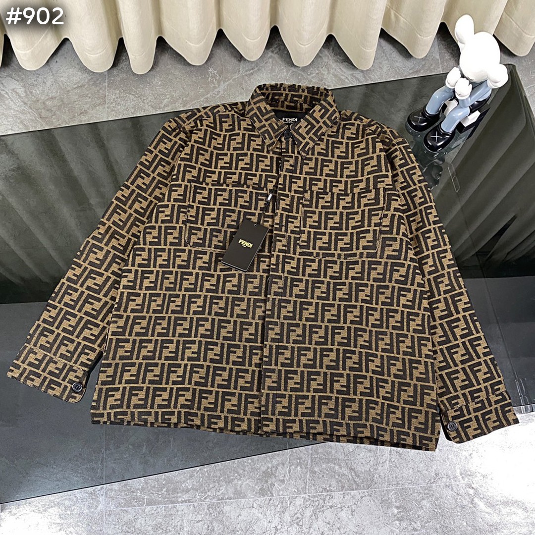 #펜디 24fw 클래식 자카드 셔츠