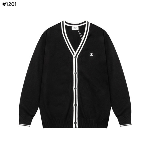 #셀린느 24ss 트리옹프 자수 브이넥 가디건