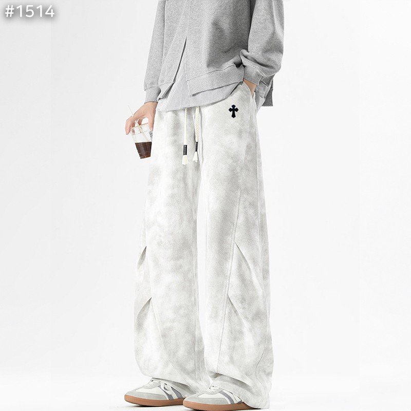 #크롬하츠 더티 워싱 와이드 스웻 팬츠