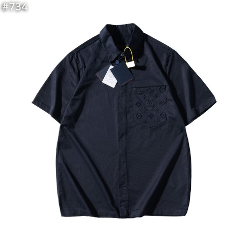 포켓 모노그램 반팔 셔츠