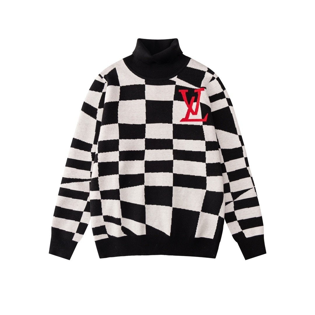 루*비* 자가드 풀 오버 니트