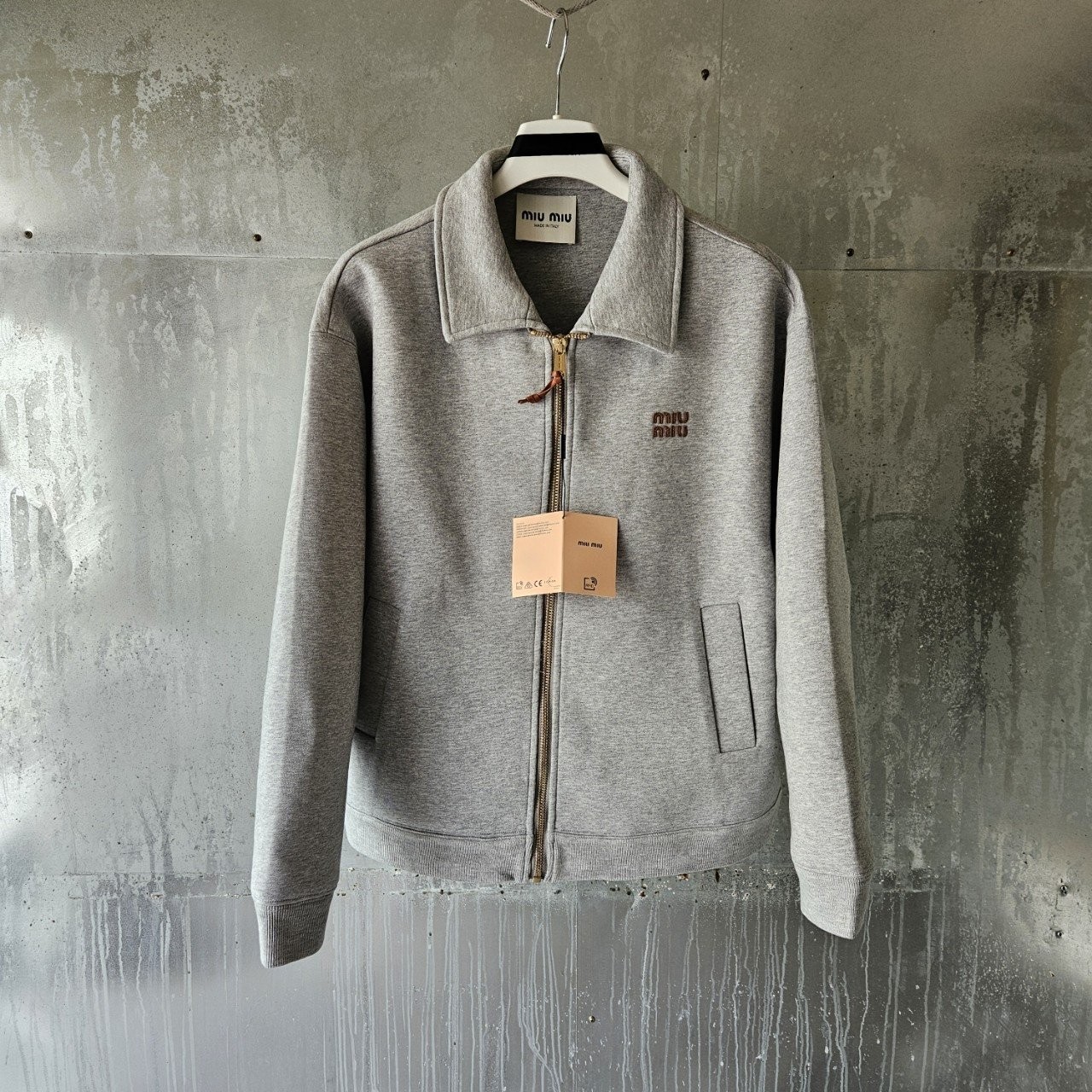 25 SS 미*미* 저지 블루종 자켓