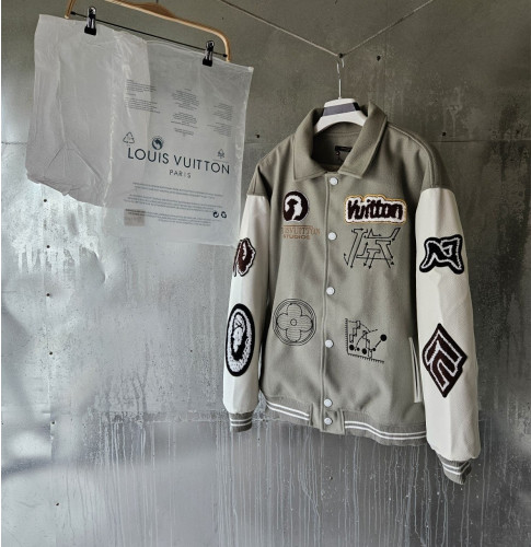 25 SS 루*비* 바시티 패치 블루종 자켓