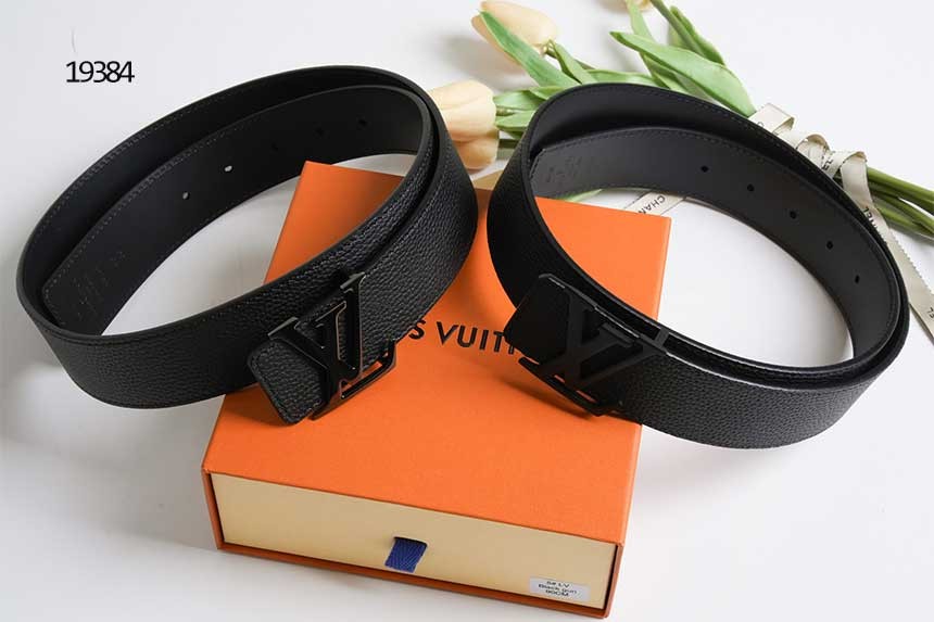 🔆 [LOUIS VUITTON] 루이비통 LV 로고버클 레더벨트 🔆