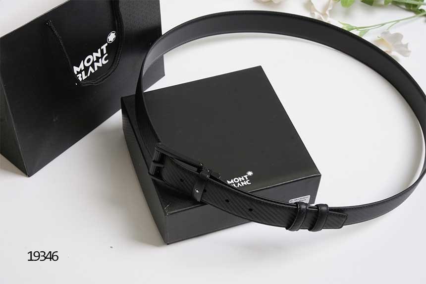🔆 [MONTBLANC] 몽블랑 블랙 버클 남성 벨트 🔆