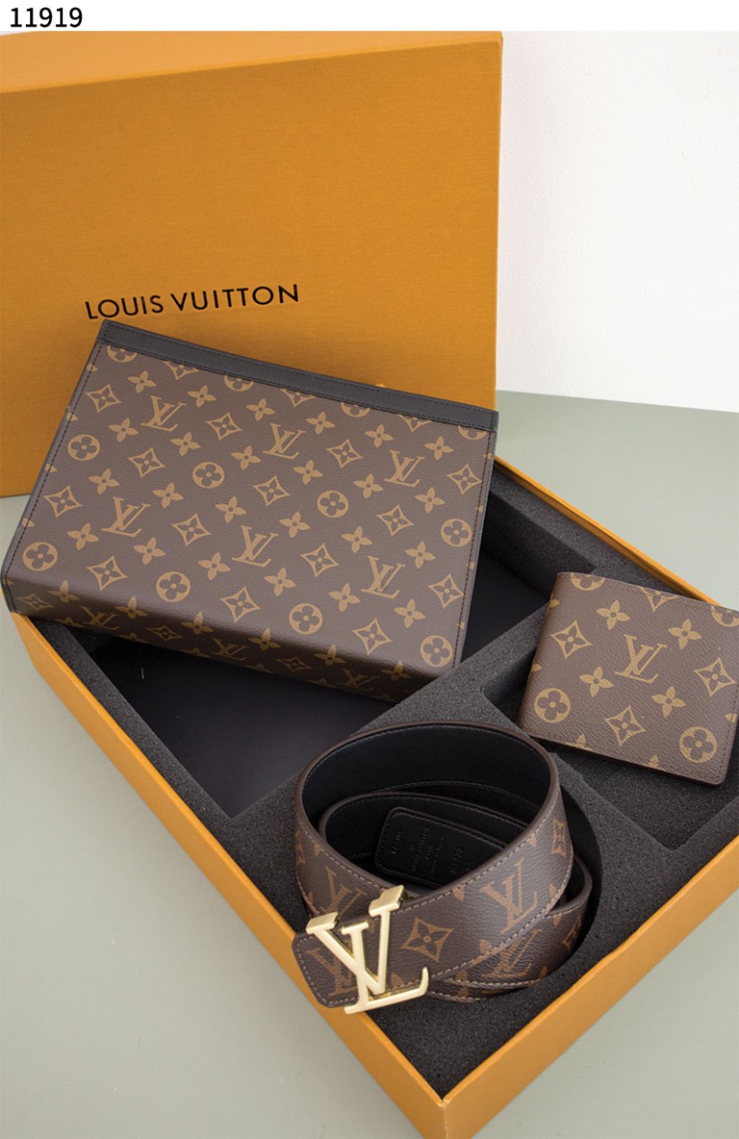 #루이비통 [Louis Vuitton] 포쉐트 보야주 MM 모노그램 이클립스 클러치 & 지갑 & 벨트 3종세트 신상입고💢 #가방 #11919