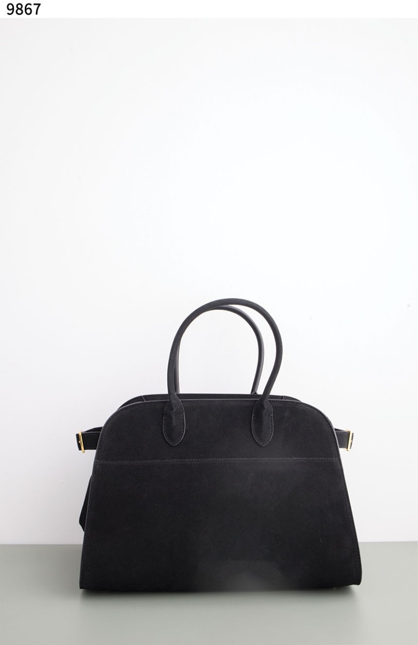 #더로우 [THE ROW] The Row Soft Margaux 15 Bag in Suede Black 신상입고💢 #가방 #9867