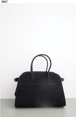 #더로우 [THE ROW] The Row Soft Margaux 15 Bag in Suede Black 신상입고💢 #가방 #9867