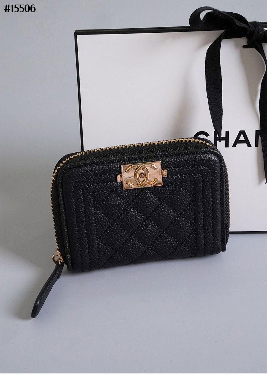 🔆 [CHANEL] 샤넬 케비어 보이 지퍼 카드 지갑 🔆