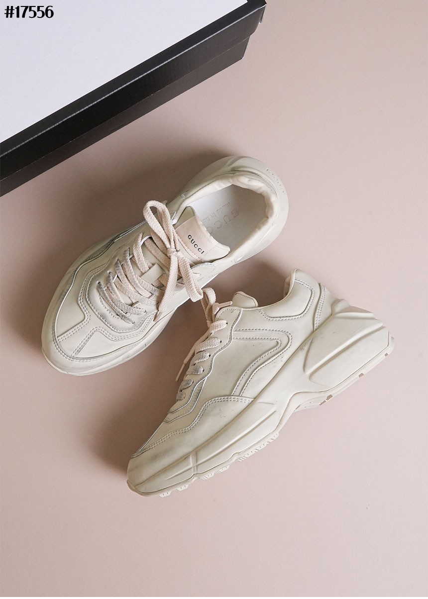 🔆[GUCCI] 구찌 라이톤 더티 레더 스니커즈 🔆