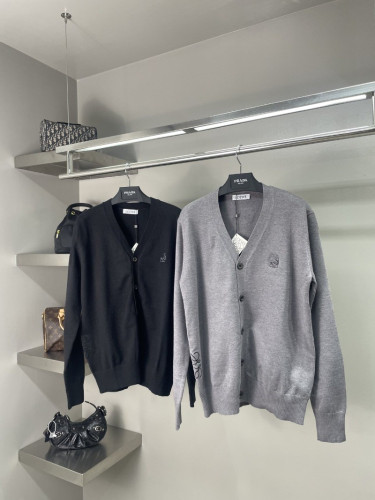  아나그램 자수 울 가디건