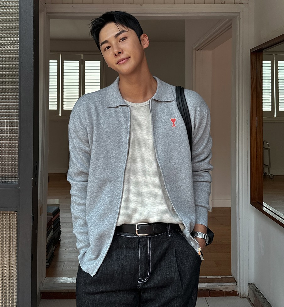 20442_AM 카라 캐시 터치 집업가디건