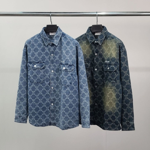 트리오페 멀티자수 데님 셔츠