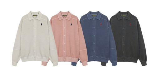 20428_PL 피그먼트 카라넥 가디건