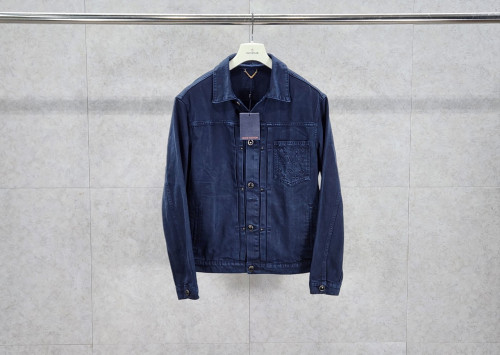 2025 루*** 가먼트 다이드 데님 트러커 재킷 입고~