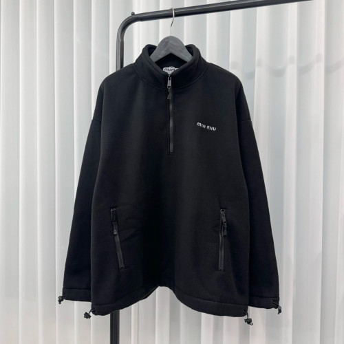 ➰미우미우 플리스 스웻셔츠