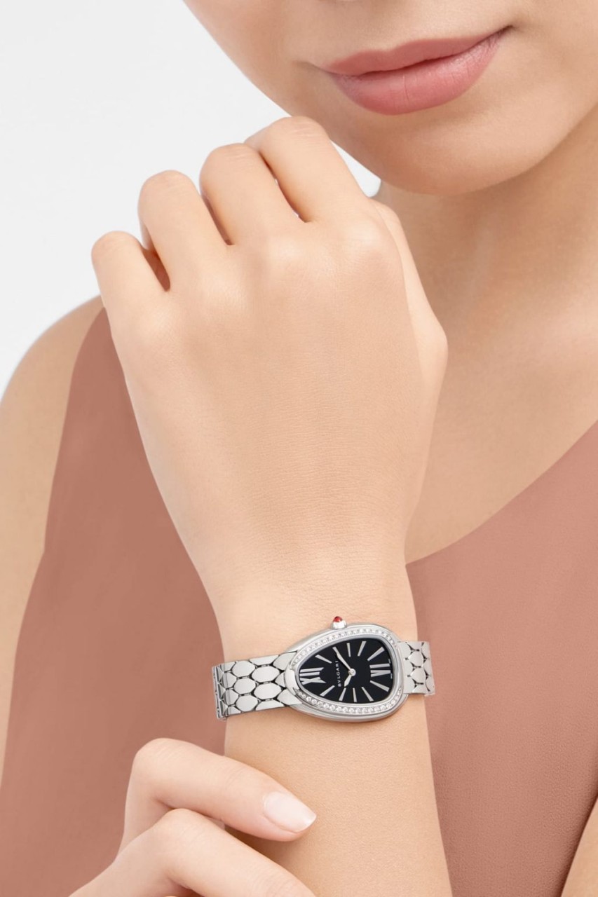 불가리 세르펜티 세두토리 워치 실버