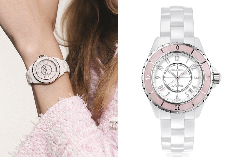 샤넬 J12 핑크.골드베젤 화이트다이얼 - CH01