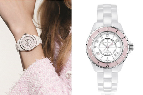 샤넬 J12 핑크.골드베젤 화이트다이얼 - CH01