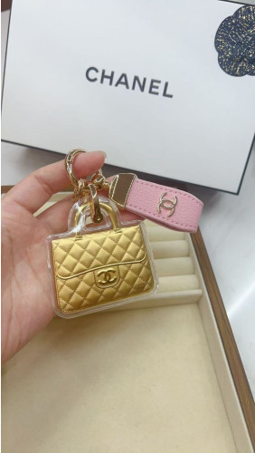 샤넬 20C CC로고 키링 골드