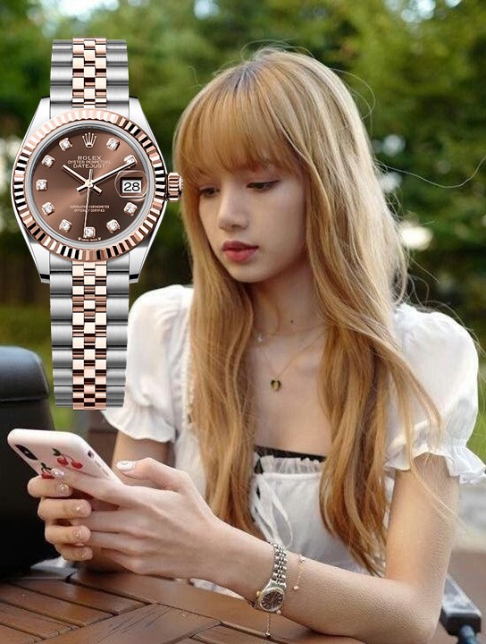 로렉스 데이저스트 초코판 로골 콤비 [여성용]