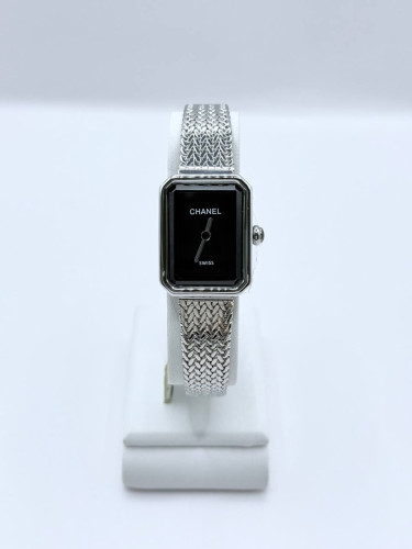 샤넬 보이프렌드 블랙 길로시 다이얼 레이디 시계