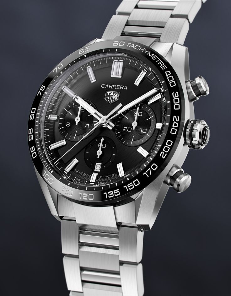 태그호이* 까레라 칼리브 02 스포츠 블랙다이얼