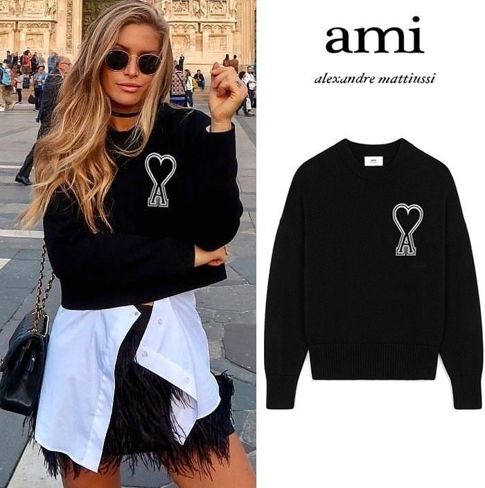 ⬜🤍 A♡I (NEW) Bopool bog Patch Knit 🤍⬜