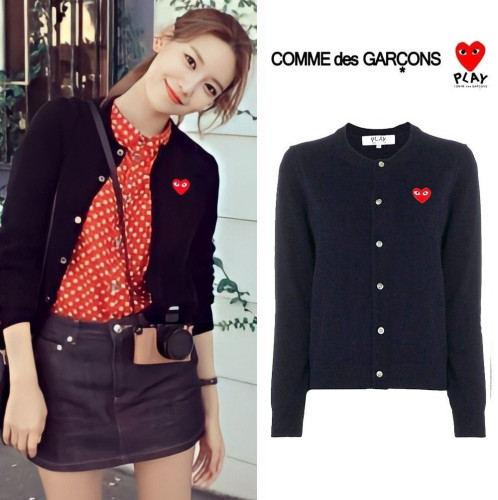 💛 25FW 꼼♡가르송 라운드 (제니.수지) 여성용 가디건 💛