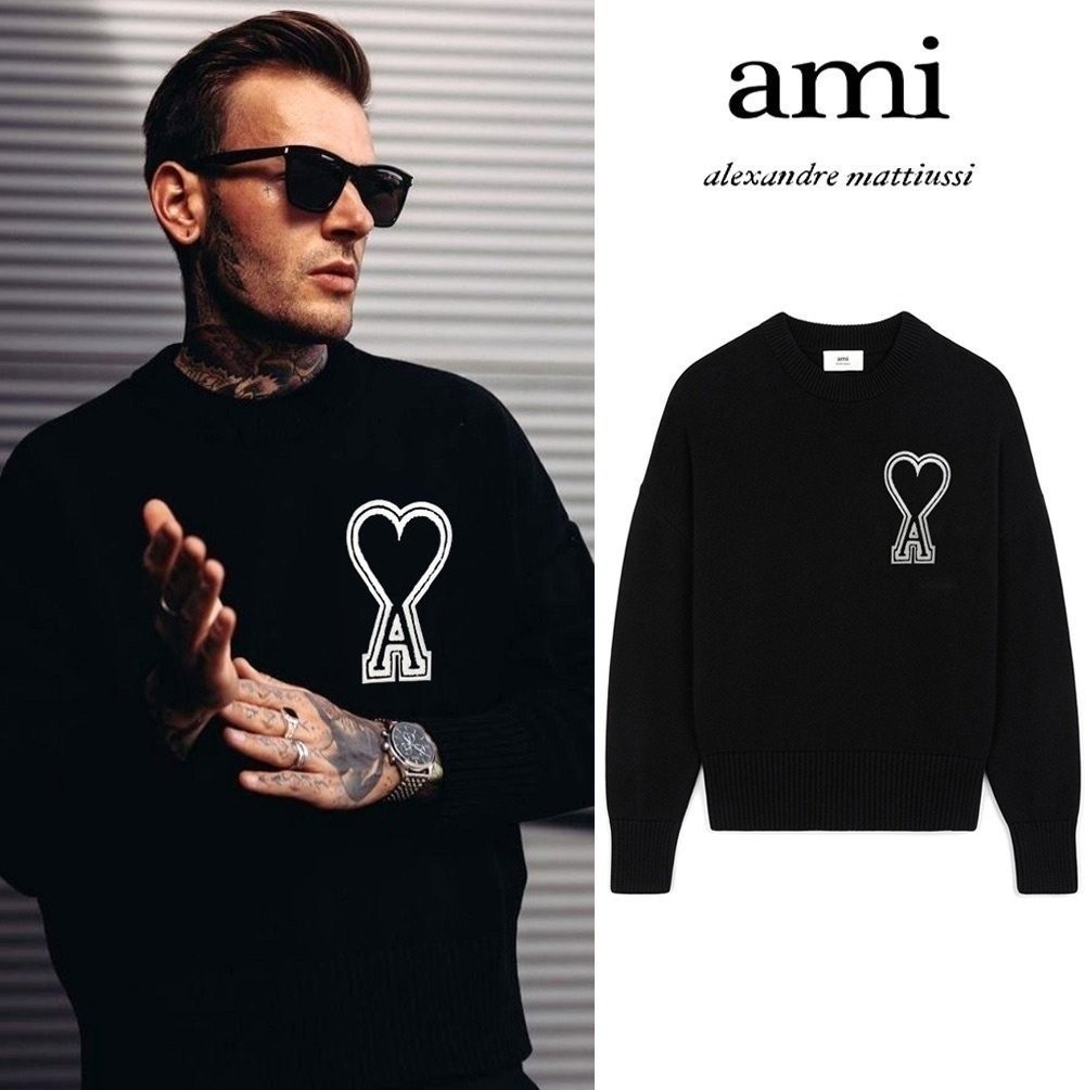 ⬜🤍 A♡I (NEW) Bopool bog Patch Knit 🤍⬜