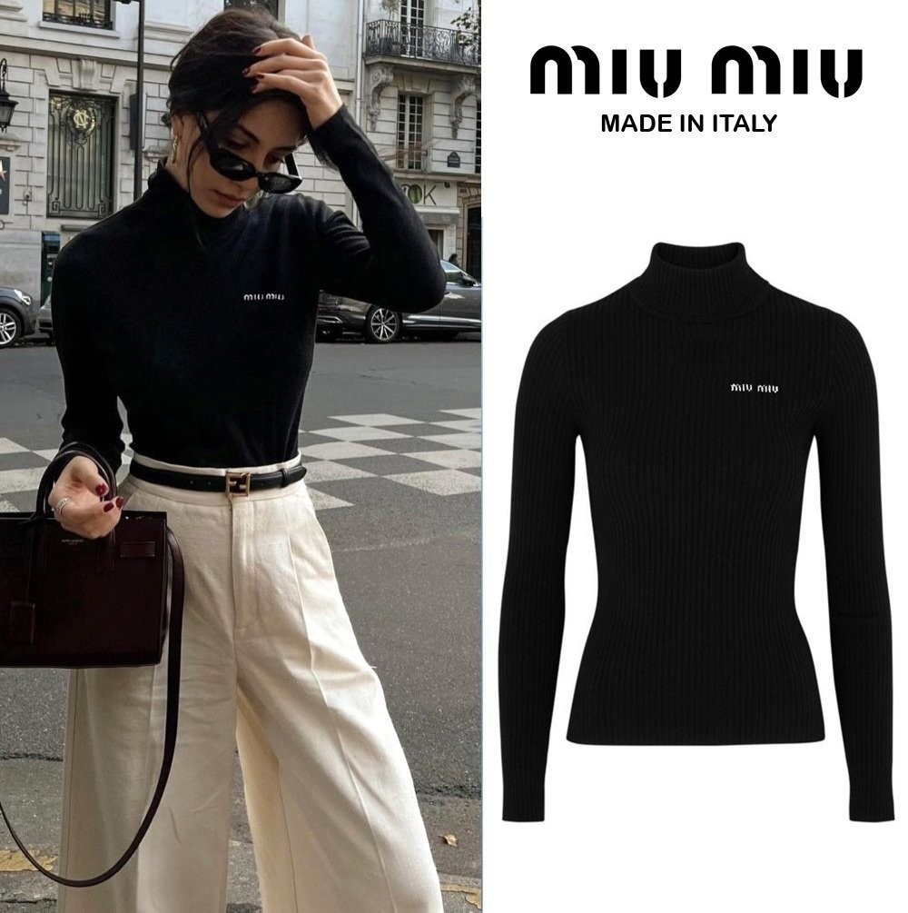 ⚪️▪️ M♡U M♡U CLASSIC TURTLENECK ▪️⚪️