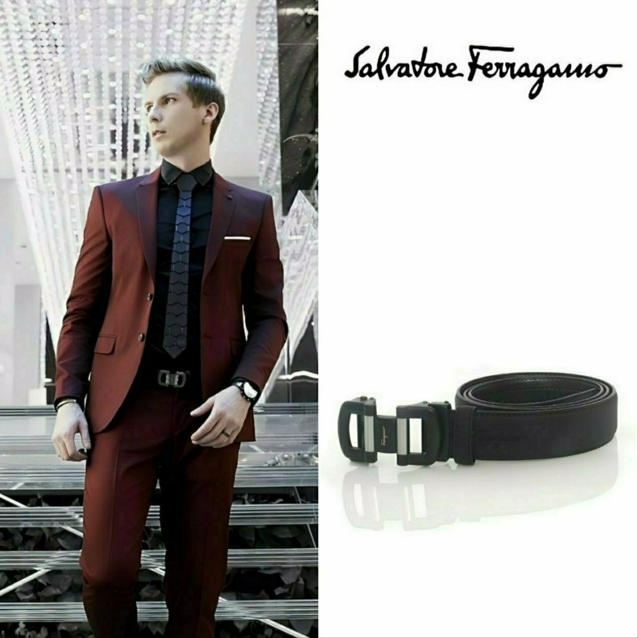 🔳🔳 25s 페♡가모 롤플레이트벨트 벨트🔳🔳