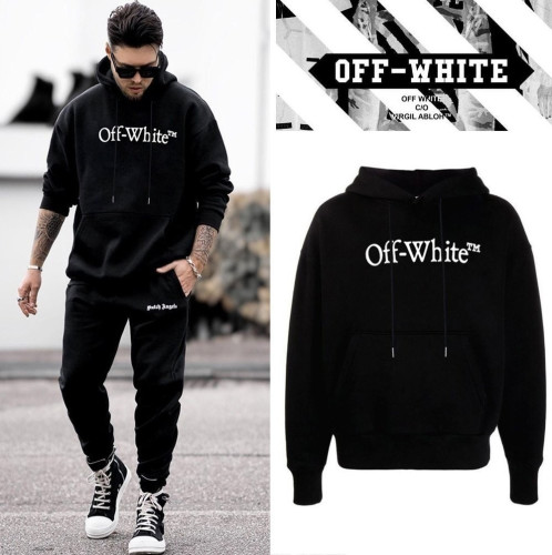 ➖O*F W*ITE BIG Bookish LOGO HOOD T-SHIRT ➖