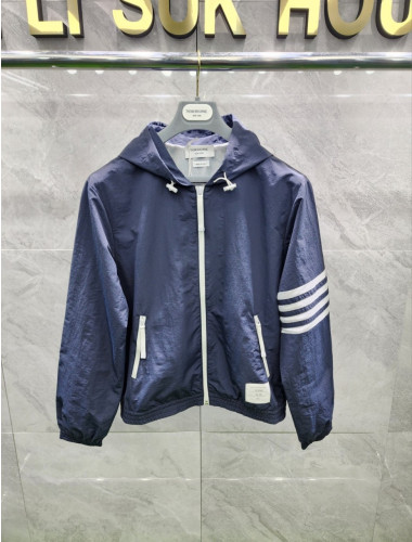 T 립스탑 메쉬 사선완장 바람막이 자켓