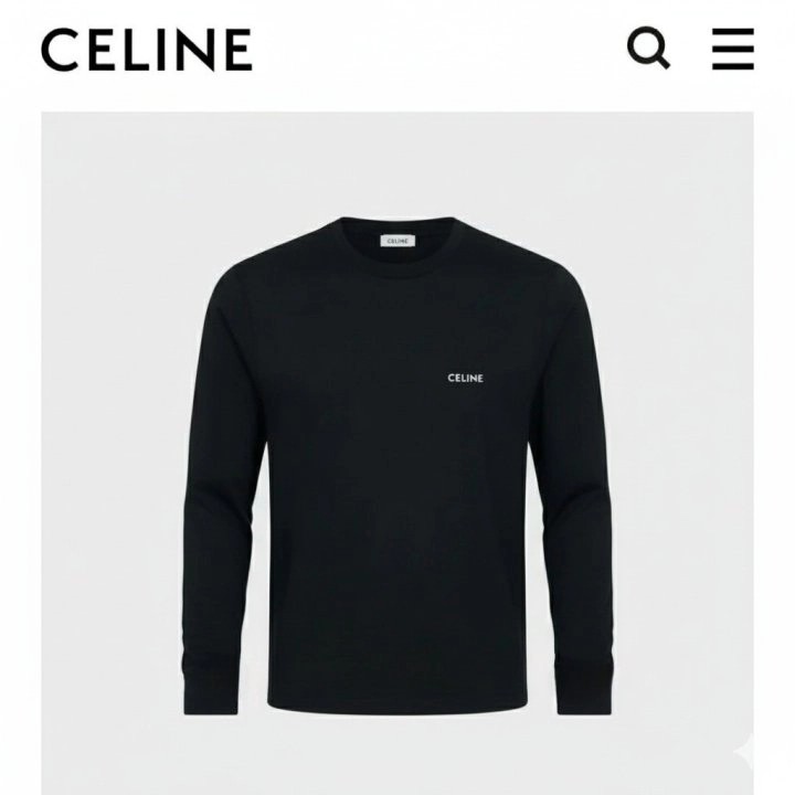 CLN 미니레터링로고 긴팔 티셔츠