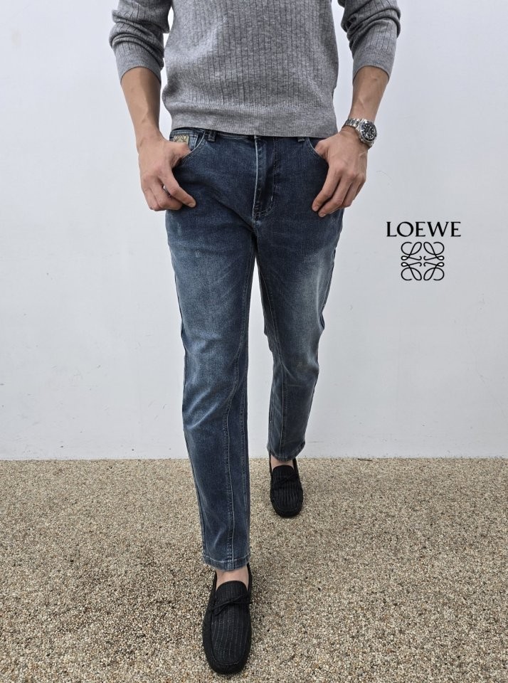 LOE 스판 일자 청바지